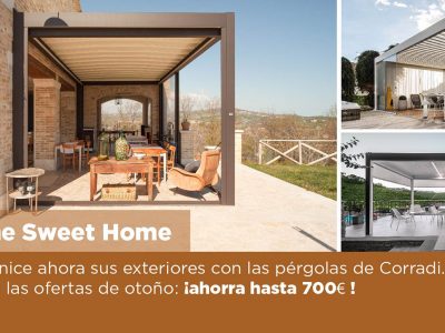 Descuento de hasta 700€ en tu pérgola Corradi
