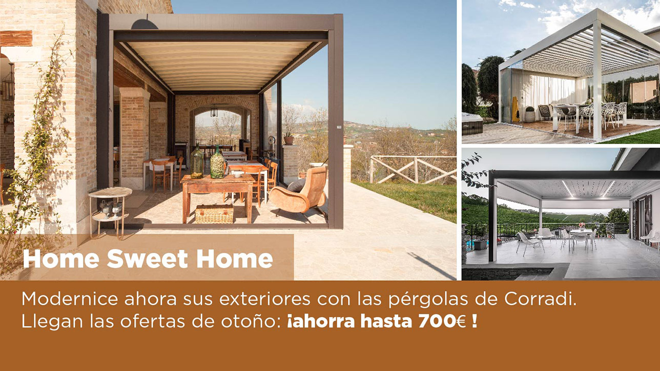 En este momento estás viendo Descuento de hasta 700€ en tu pérgola Corradi