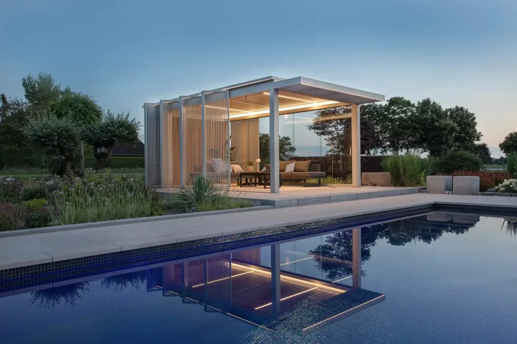 Diseño minimalista de pérgola Amani Renson